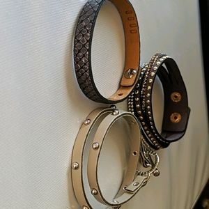 Lot: 3 wrap bracelets  EUC